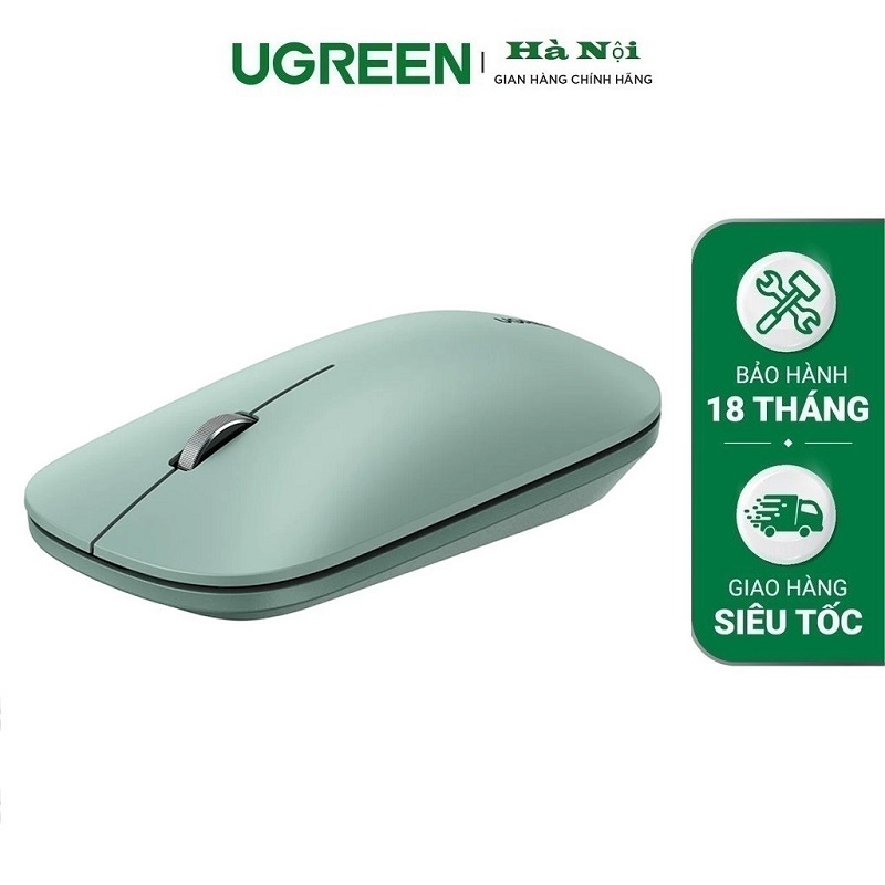 UGREEN 90674 Chuột không dây di động màu Xanh cao cấp